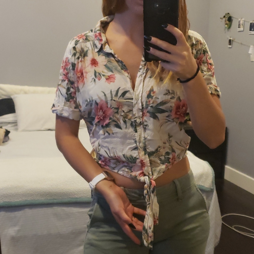 Crop Hawaiian Shirt